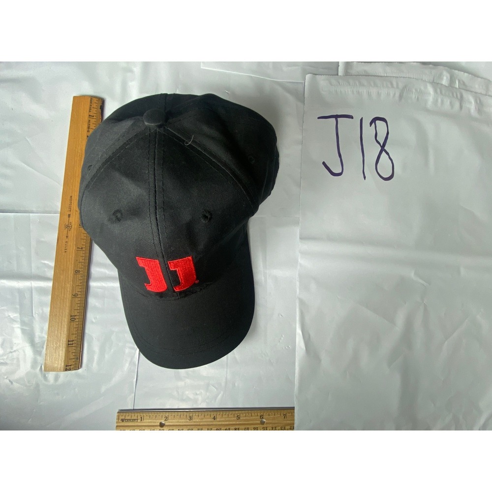 Jimmy John's Snapback Hat Black‎ Adjustable Baseball Cap JJ Logo